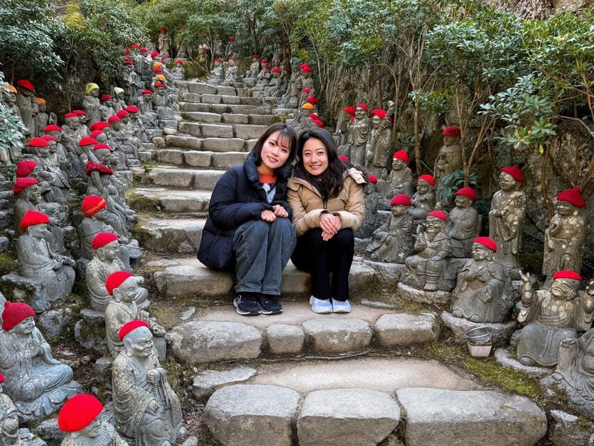 Hiroshima: Hiroshima and Miyajima UNESCO Sites 1-Day Tour - Daishoin Temple on Mount Misen: calmer views and stone-statue charm
